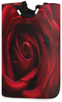 Red Rose Waterproof Folding Laundry Hamper