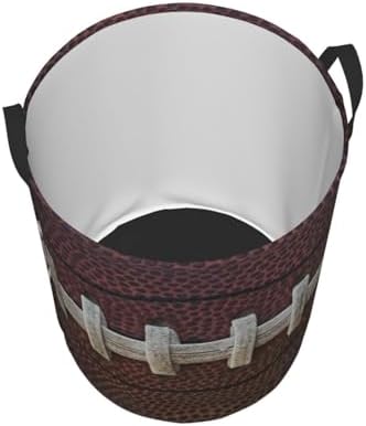 American football-themed waterproof foldable laundry basket for kids and adults