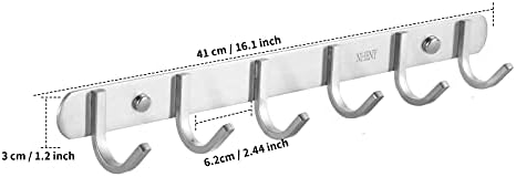 Versatile Wall Mount Hat Coat Hook Rack for Home Office Use