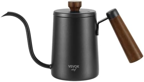 Stainless Steel Coffee Maker with Wooden Handle