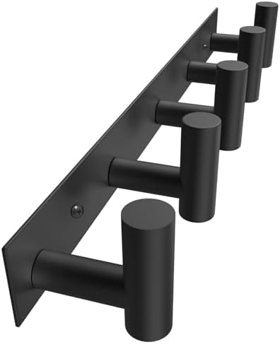 Spot-on 5-Hook Wall Hook for Coats Hats and Towels