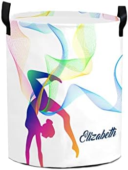 NZOOHY Rhytmic Gymnastics Water Resistant Foldable Laundry Basket Bag