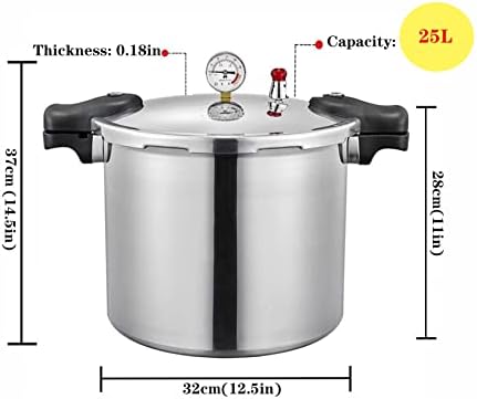 TSTQH25 Quart Pressure Canner Cooker for Cooking Preserving with Boiling Water Capability