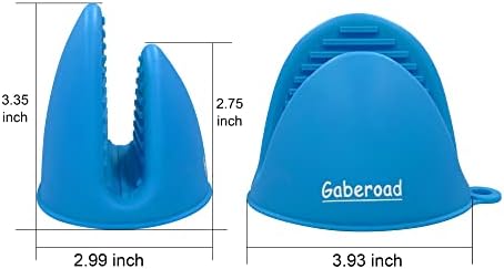 Thicken silicone oven mitts heat resistant oven gloves for cooking