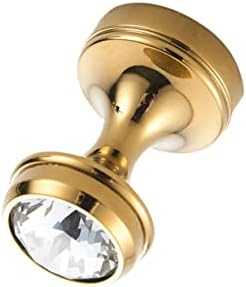 Elegant Gold Towel Hook with Shiny Crystal Design