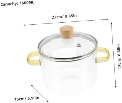 NAMOARLY Glass Stew Pot
