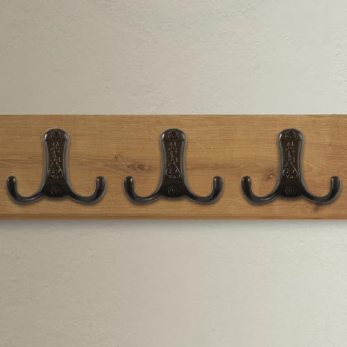 5-Piece Heavy Duty Brass Coat Hooks Durable Easy to Install
