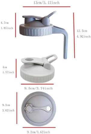 6-Piece Set Handle-Flip Wide-Mouth Mason Jar Lid 86mm LTS