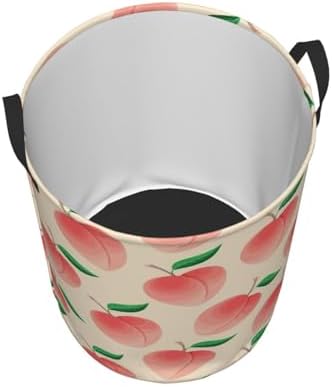 Peach Laundry Hamper Foldable Basket