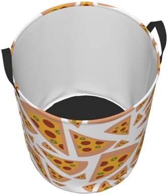 Pizza Laundry Hamper Collapsible Basket with Handles