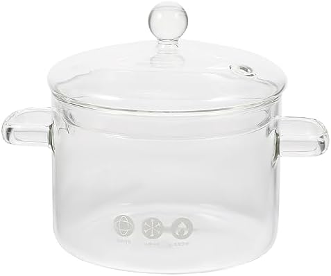 BRIGHTFUFU High Borosilicate Glass Stew Cooker 1500ml