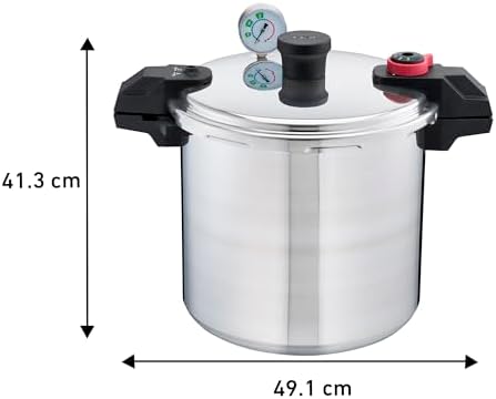 T-Fal Pressure Cooker 22-Quart 3 PSI Canning Reliable Use