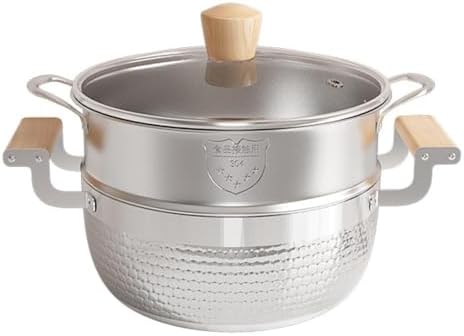 VKEID Stock Pot with Lid 78In Tri-Ply Stainless Steel
