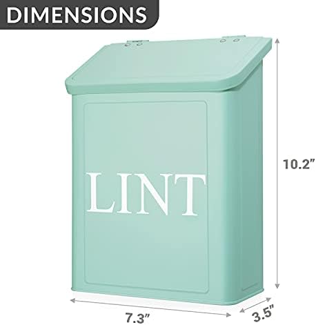Calindiana Modern Farmhouse Metal Lint Bin for Laundry Room