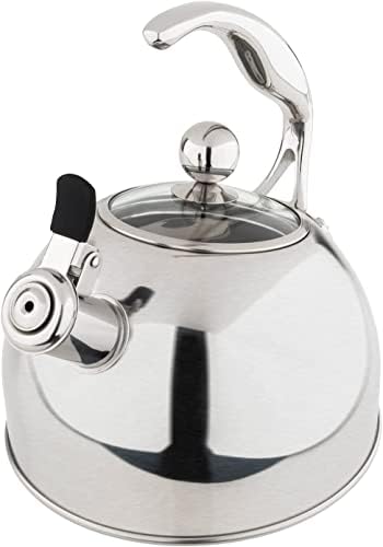 Viking 3-Ply Stainless Steel Whistling Tea Kettle 26 Quart