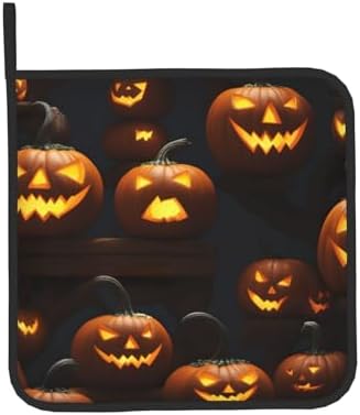 Halloween Pumpkin Oven Mitt Set
