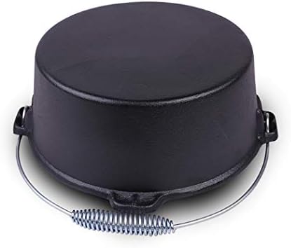 25CM Black Cast Iron Saucepan for Gas Stove