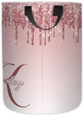 Personalized Glitter Name Laundry Hamper