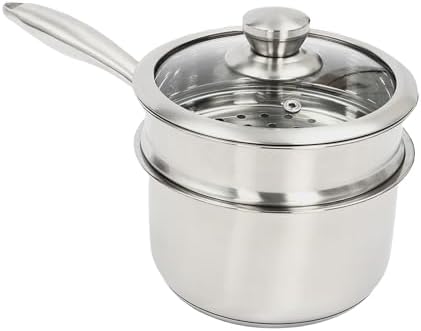 25 Quart Stainless Steel Saucepan with Handle Durable Space-Saving for Cooking