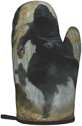 Keep Your Kitchen Warm with Halloween Oven Mitts Pot Holders Set