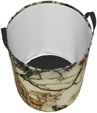 Collapsible Laundry Basket Victorian Design Durable Storage Solution