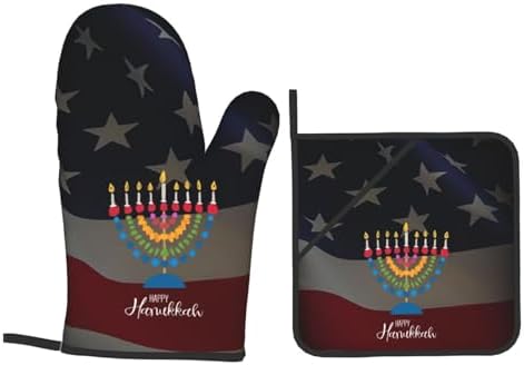 Rqwaaed Premium Heat-Resistant Oven Mitts Set