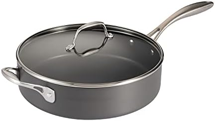Tramontina 55 qt Covered Deep Saut Pan Hard Anodized