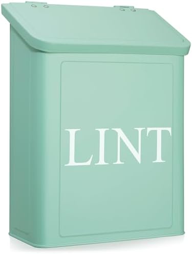 Calindiana Modern Farmhouse Metal Lint Bin for Laundry Room