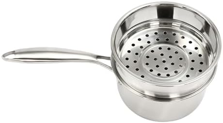 25 Quart Stainless Steel Saucepan with Handle Durable Space-Saving for Cooking
