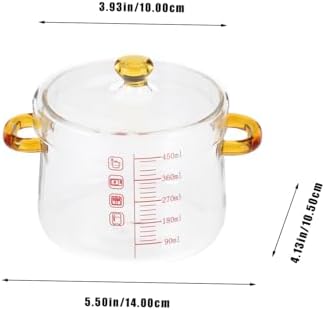 Luxshiny Glass Cooking Pot Steamy Multi-Functional