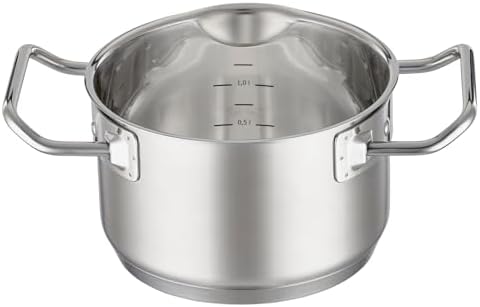 Rsle EXPERTISO 63-in 1810 SS Casserole Pot with Glass Lid