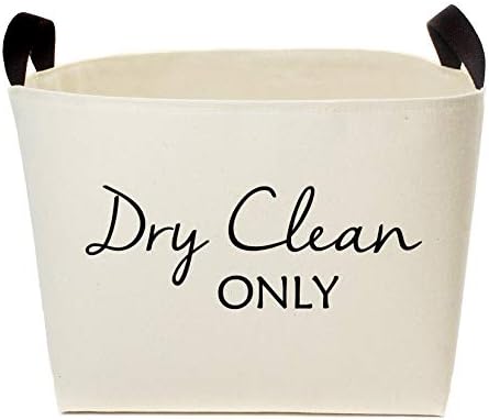 dry clean only canvas laundry basket