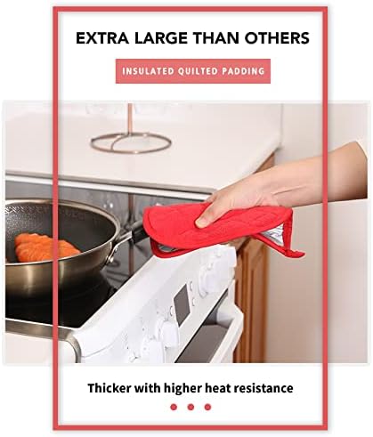 4-Pack Heat-Resistant Non-Slip Terry Cloth Pot Holders