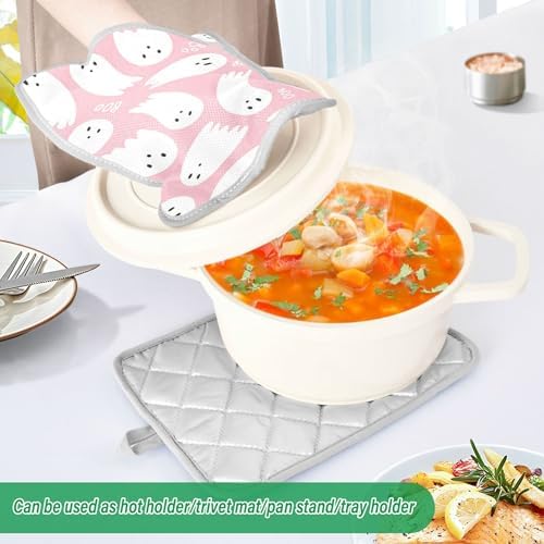 Linqin Heat-Resistant Potholders Set 2-Piece Perfect for Cooking Baking