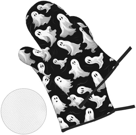 Exclusive Halloween Set 4PCS Heat Resistant Oven Mitts Potholders