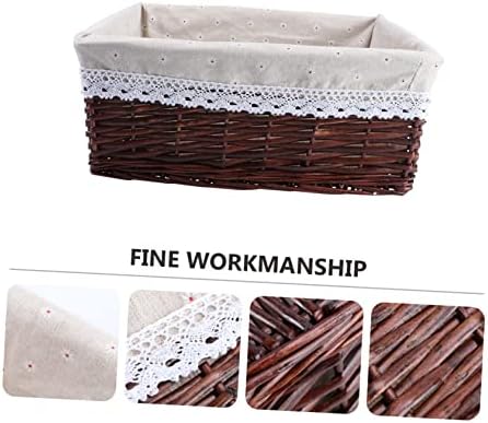 Kitandove Wicker Storage Basket Daisy Style for Kitchen and Laundry Use