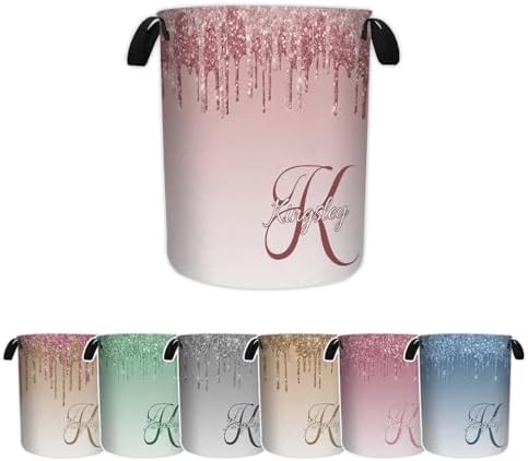 Personalized Glitter Name Laundry Hamper