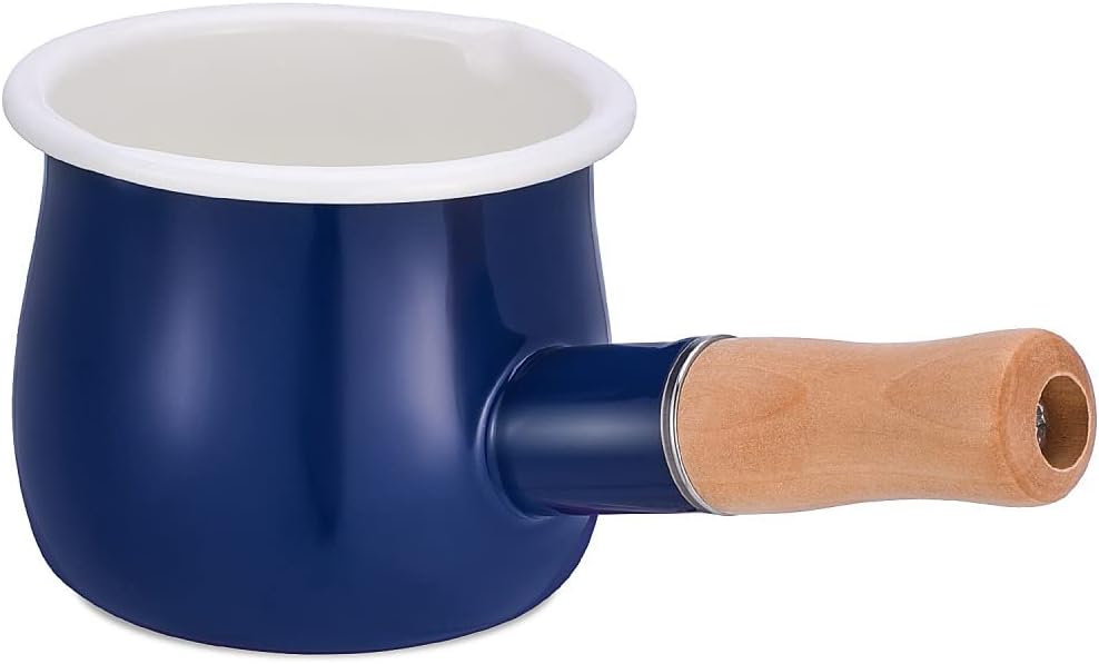 Mini Enamel Milk Pot for Easy Heating