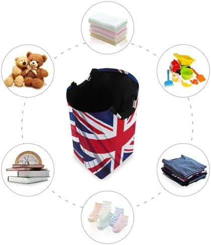 British Flag Folding Laundry Hamper