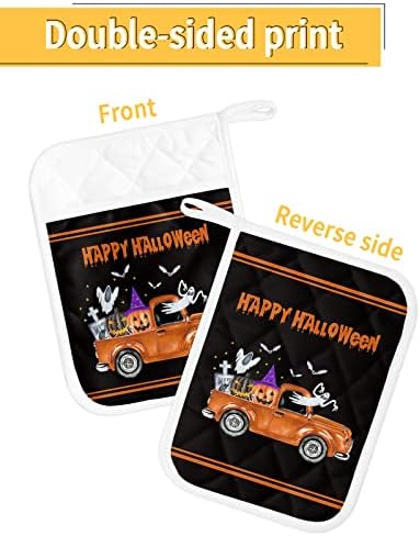 HilariousM Spooky Halloween 5-Piece Pot Holder Set