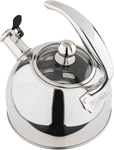 Viking 3-Ply Stainless Steel Whistling Tea Kettle 26 Quart