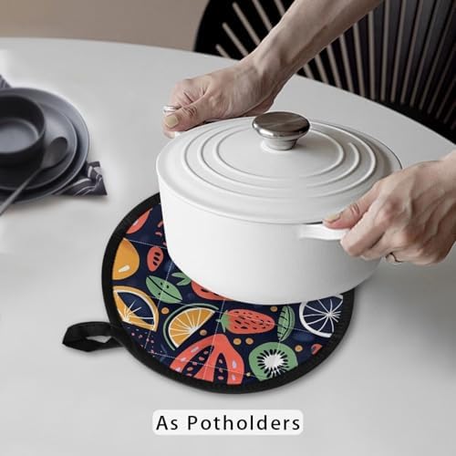 TODIYADDU Tangerine Mango Potholders