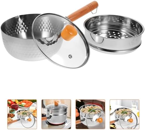 Ergonomic Double Layer Pot Set for Quick Meals