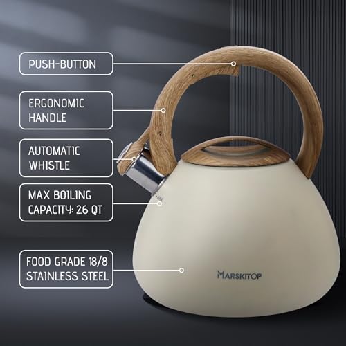 Mar_ticks_top 26 Quart Whistling Tea Kettle