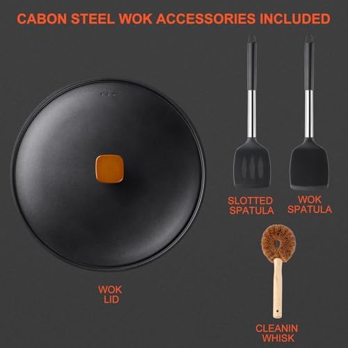 Premium 13 Wok with Lid for Efficient Cooking