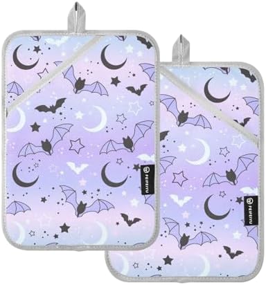 Magic Bat Flying Kitchen Potholders with Pockets
