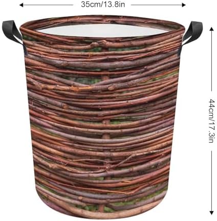 MEIKKOWoven Branches Fence Storage Basket