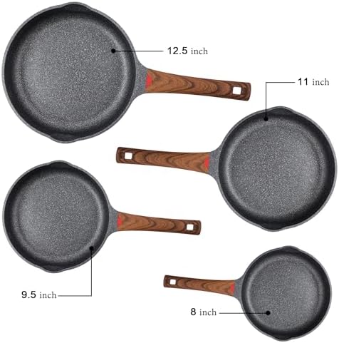 Vinchef 95-inch Nonstick Cast Aluminum Frying Pan