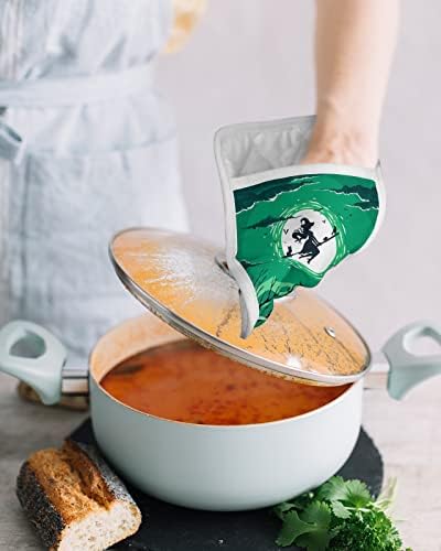 HilariousM Halloween Flying Witch Pot Holder
