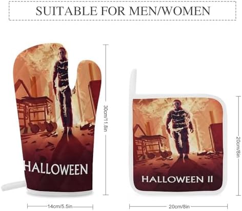 Oven Mitts and Pot Holders Set for Halloween